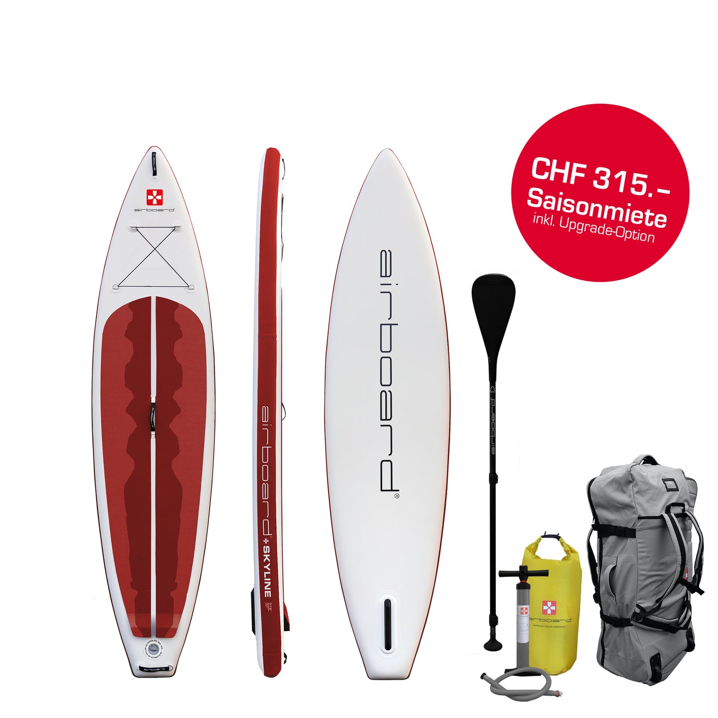 Saisonmiete Airboard SKYLINE 11'6"