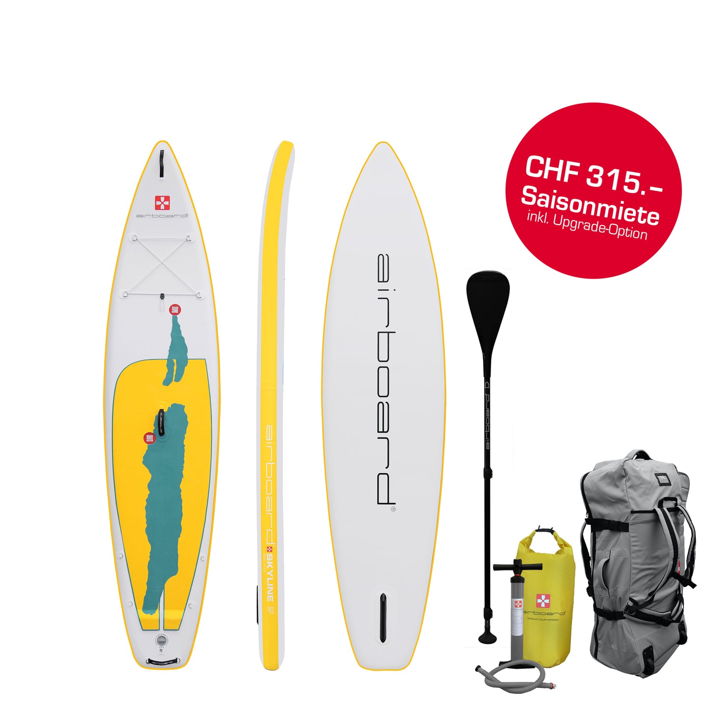 Saisonmiete Airboard SKYLINE 11'6"