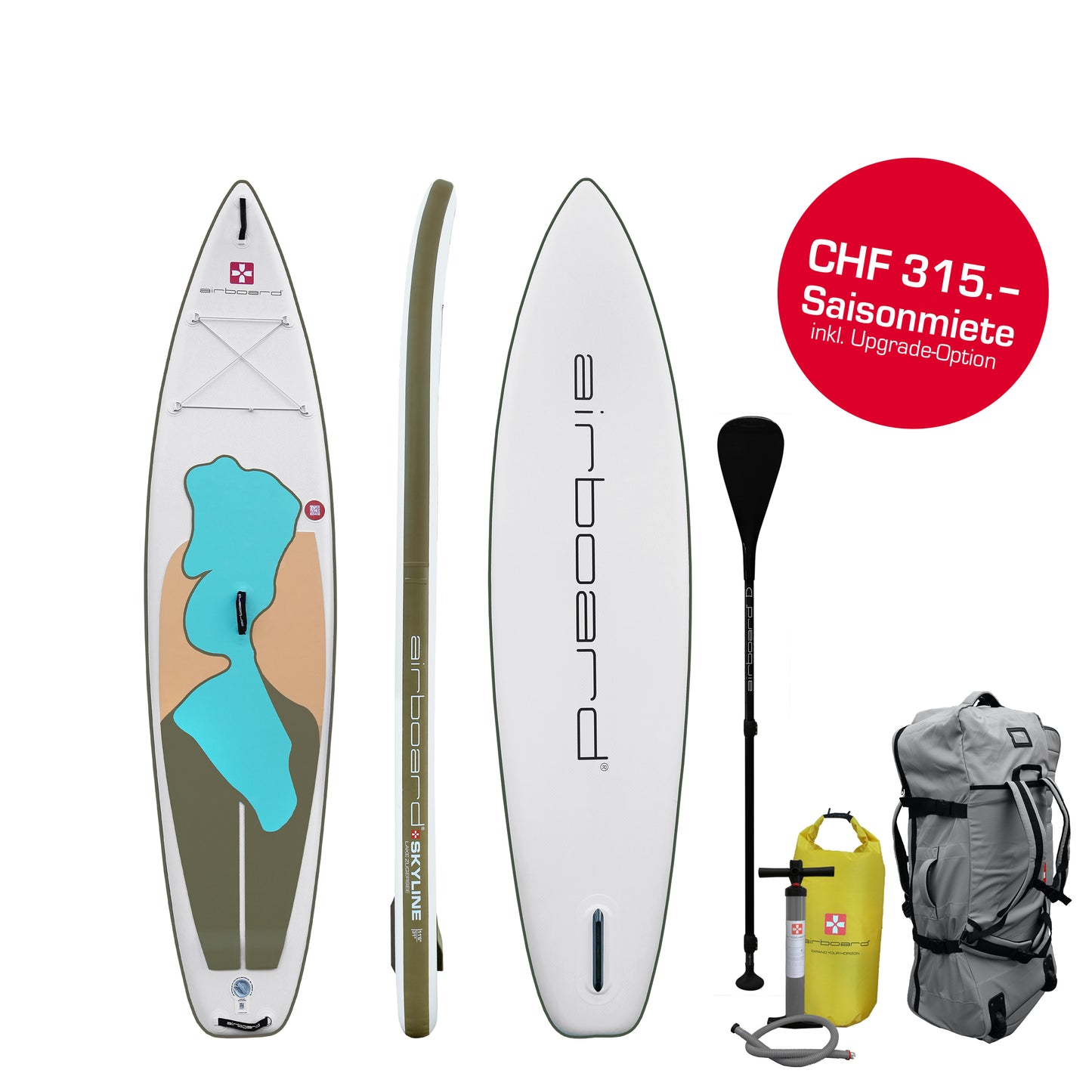 Saisonmiete Airboard SKYLINE 11'6"