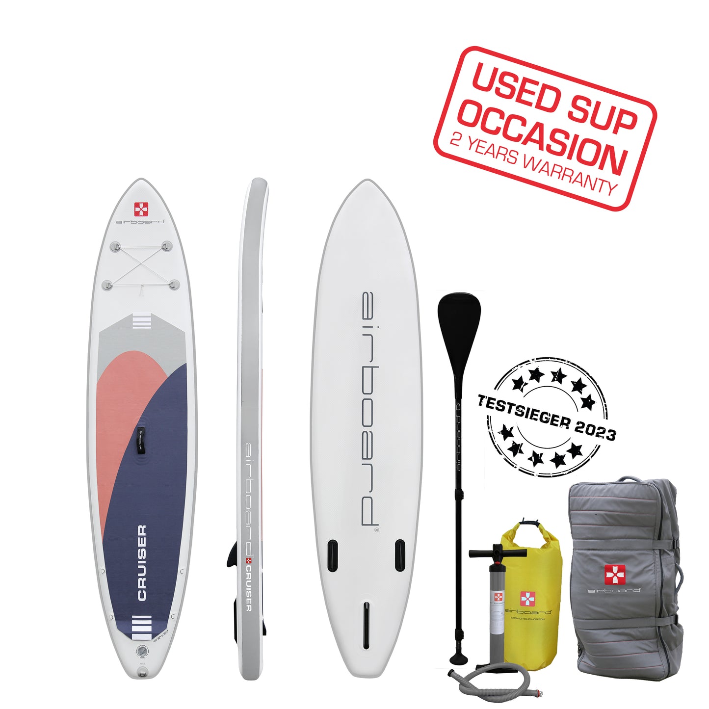 Airboard CRUISER 11'2'' Lila - Occasion, 2 Jahre Garantie