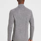 Men's half zip LS castor fog - Rewoolution